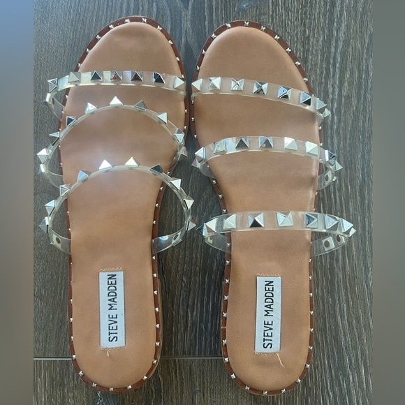 Steve Madden studded sandals sz 8 - Picture 1 of 5